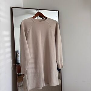 H&M Cream Ribbed Long Sleeve Top